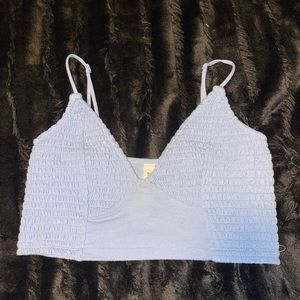Zenana light blue bralette size small